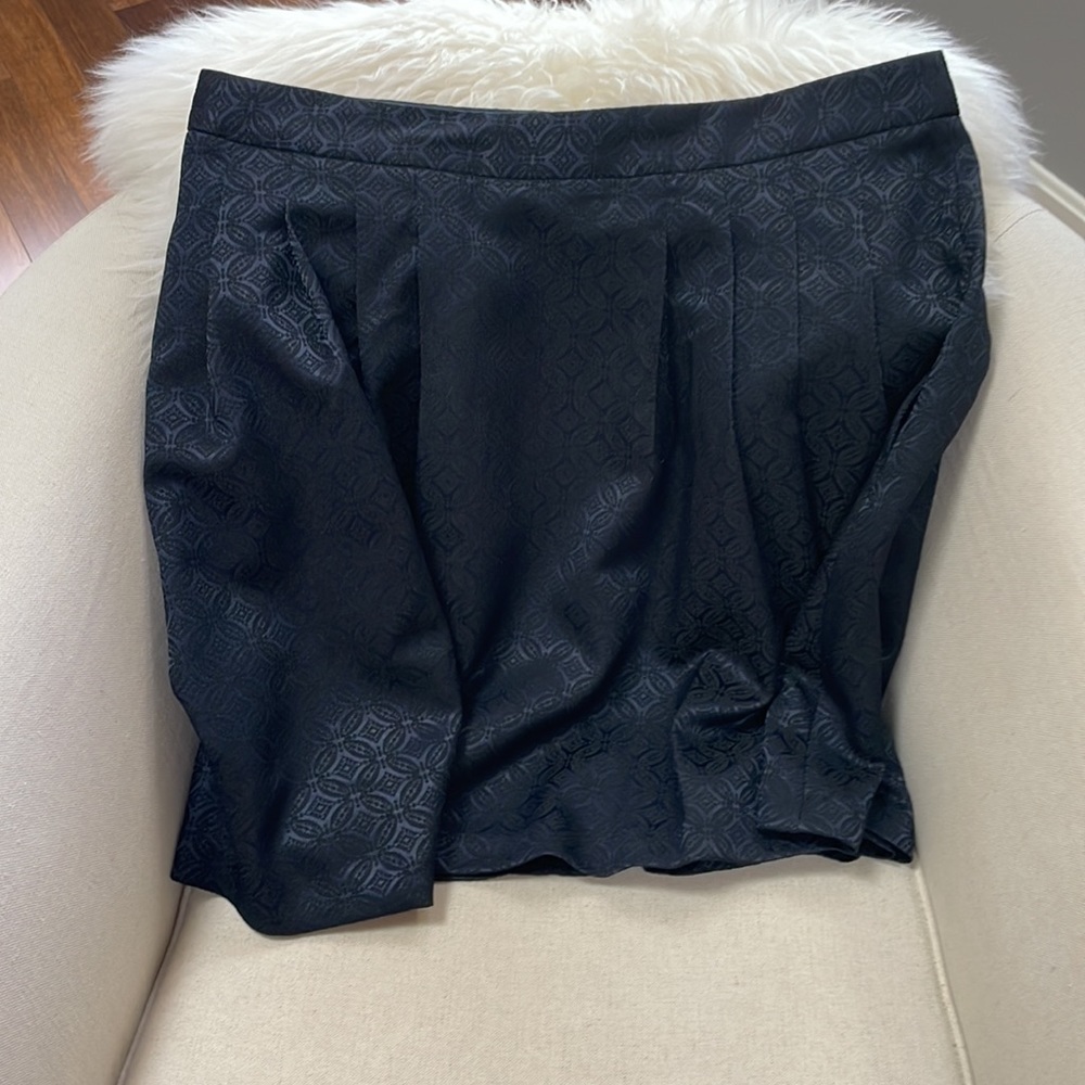 BANANA REPUBLIC NAVY BLUE FLARE MINI SKIRT with POCKETS - Picture 9 of 15